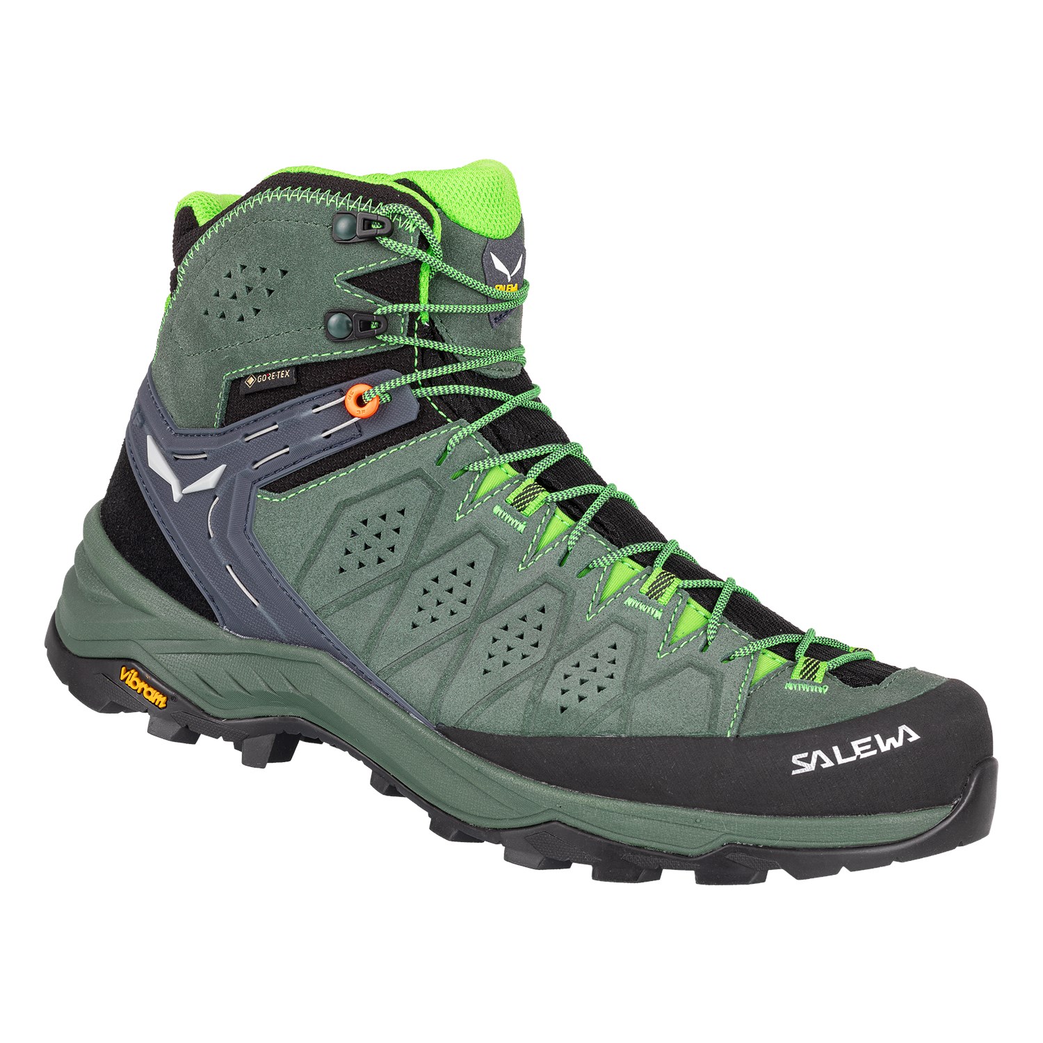 Salewa Men's Alp Trainer 2 Mid GORE-TEX® Hiking Boots Green XVK-790356